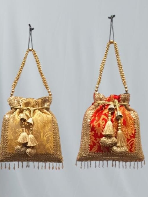Embellished potlis