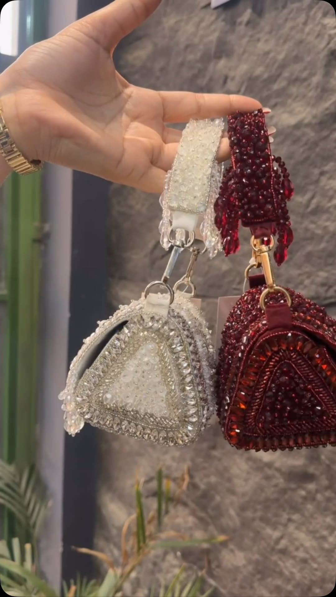 Statement Triangle Clutch